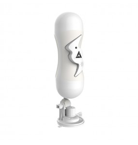 MIZZZEE KUCO Electrical Moaning Dual Head 3P Masturbation Cup (White - Vaginal Sex + Oral Sex)